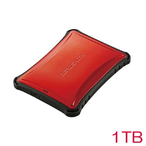 ELECOM ESD-ZSA1000Grd [External SSD/USB3.2 (Gen1) compatible/1TB/Red]