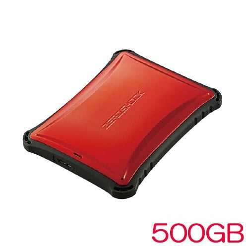 ELECOM ESD-ZSA0500GRD [External SSD/USB3.2 (Gen1) compatible/500GB/Red]