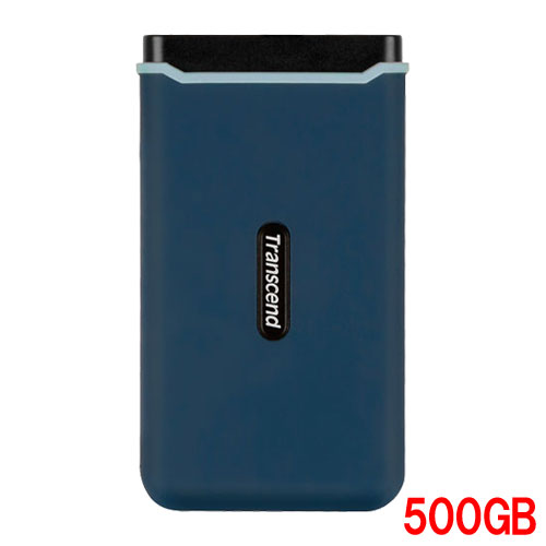 Transend TS500GESD370C [500GB impact-resistant portable SSD ESD370C USB 3.1 Type-A/Type-C]