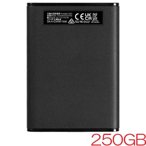 Transend TS250GESD270C [250GB Portable SSD ESD270C USB 3.1 Type-A/Type-C cable included]