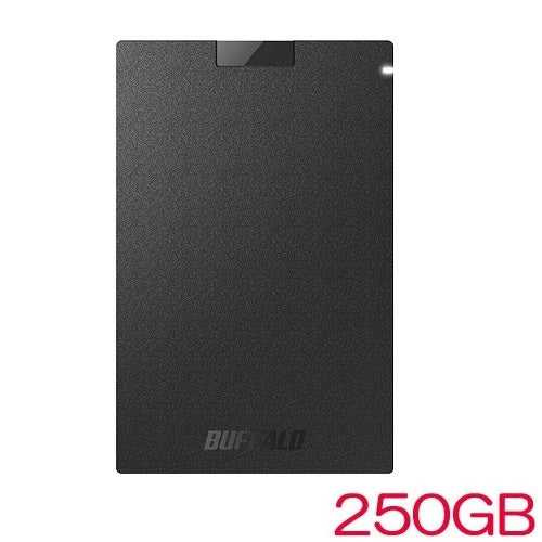 Buffalo SSD-PGVB250U3-B [antiviral antibacterial portable SSD USB3.2 250GB Black]