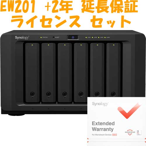 Synology [Extended warranty EW201 set] DS1621+ [DiskStation 6 Bay NAS RYZEN V1500B 4GB GBEX4 PCIE expansion SATA compatible]