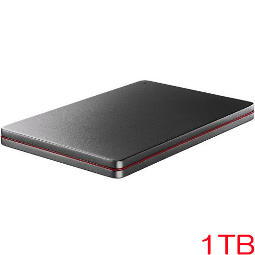 IO Data HDPX-UTSC1K [USB3.2 compatible Portable HDD 1TB BLACK × RED]