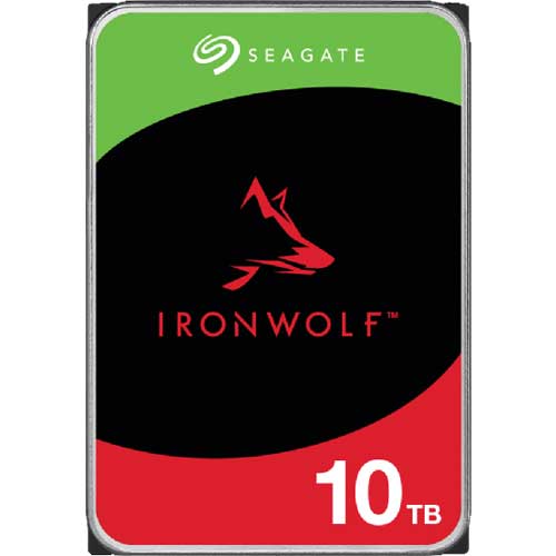 SEAGATE ST10000VN000 [HDD Ironwolf for NAS (10TB 3.5 inch SATA 6G 7200RPM 256MB CMR)]