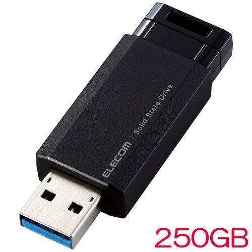 ELECOM ESD-EPK0250GBK [External SSD/knock type/usb3.2)/250GB/ black]