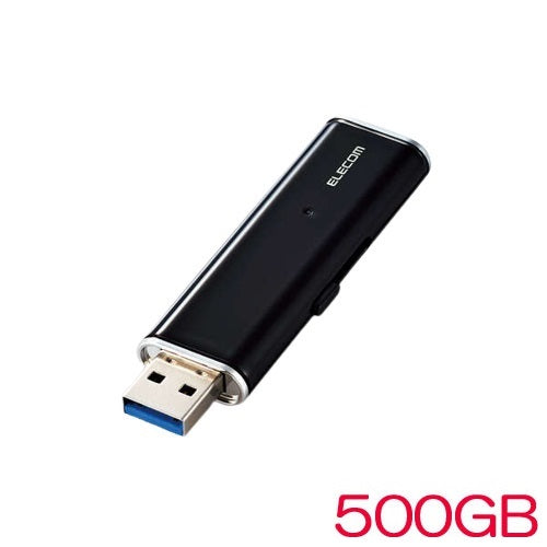 ELECOM ESD-EMN0500GBKR [External portable SSD/USB3.2 (Gen1)/500GB/Black]