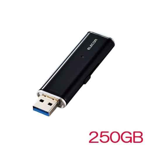 ELECOM ESD-EMN0250GBKR [External portable SSD/USB3.2 (Gen1)/250GB/Black]