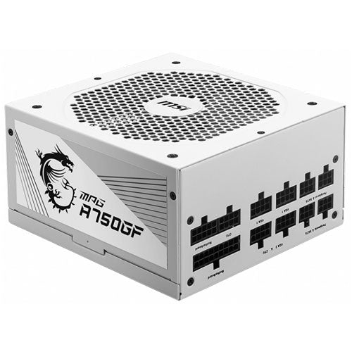 MSI Computer MPG A750GF White [ATX Power Source 80Plus Gold authentication 750W Full Modular 10 Year Warranty]