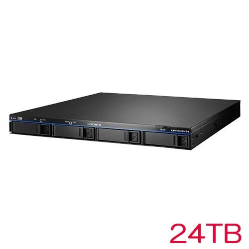 IO DATA HDL4-HAB-U HDL4-HA24-UB [10GbE Linux 4 Drive 1U NAS 24TB]