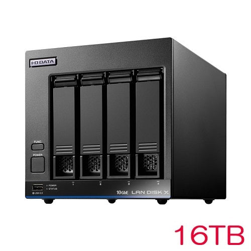 Io Data HDL4-XAB HDL4-XA16B [10GbE & Multi-Giga Linux 4 Drive NAS 16TB]