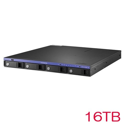 IO DATA HDL4-Z19SI3A-UB HDL4-Z19SI3A-16-UB [10GbE WS IoT2019 4 Drive 1U NAS 16TB]