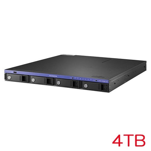 IO DATA HDL4-Z19SI3A-UB HDL4-Z19SI3A-4-UB [10GbE WS IoT2019 4 Drive 1U NAS 4TB]