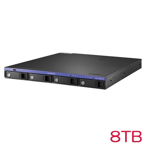 IO DATA HDL4-Z19SI3A-UB HDL4-Z19SI3A-8-UB [10GbE WS IoT2019 4 Drive 1U NAS 8TB]