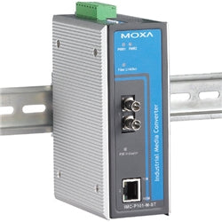 MOXA IMC-P101-M-ST [PoE 10/100T (X) ⇒ 100FX Media Converter, Multi ST]