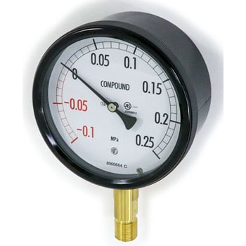 Sealed pressure meter (A/B frame/stand form) 100φ format: BE12 (plastic case)BE12-183  -0.1~0.4MPa