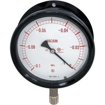 Sealed pressure meter (A/B frame/stand form) 100φ format: BE12 (plastic case)BE12-233  -0.1~0MPa