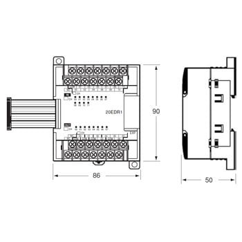 Programmable controller analog unitCP1W-AD041