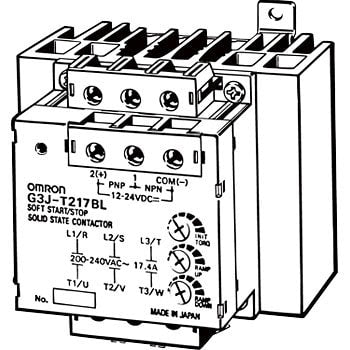 Solid state contactor for three-phase motors (soft start/stop type) G3J-TG3J-T217BL DC12-24